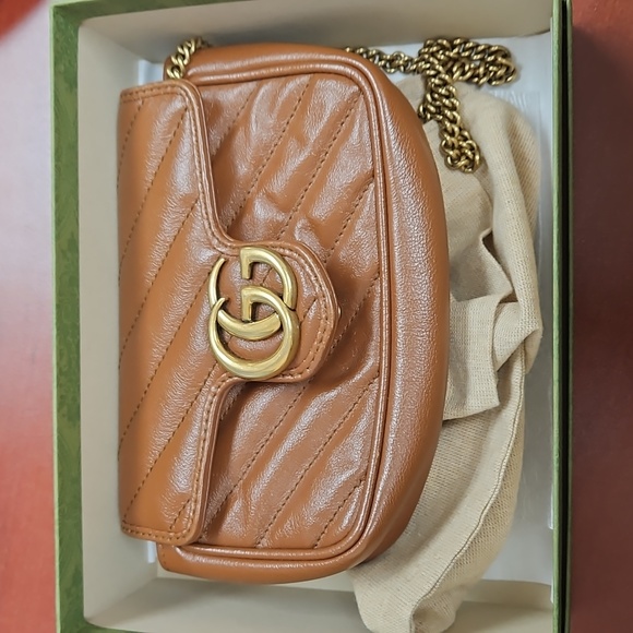 GG Marmont leather super mini bag - Picture 1 of 16